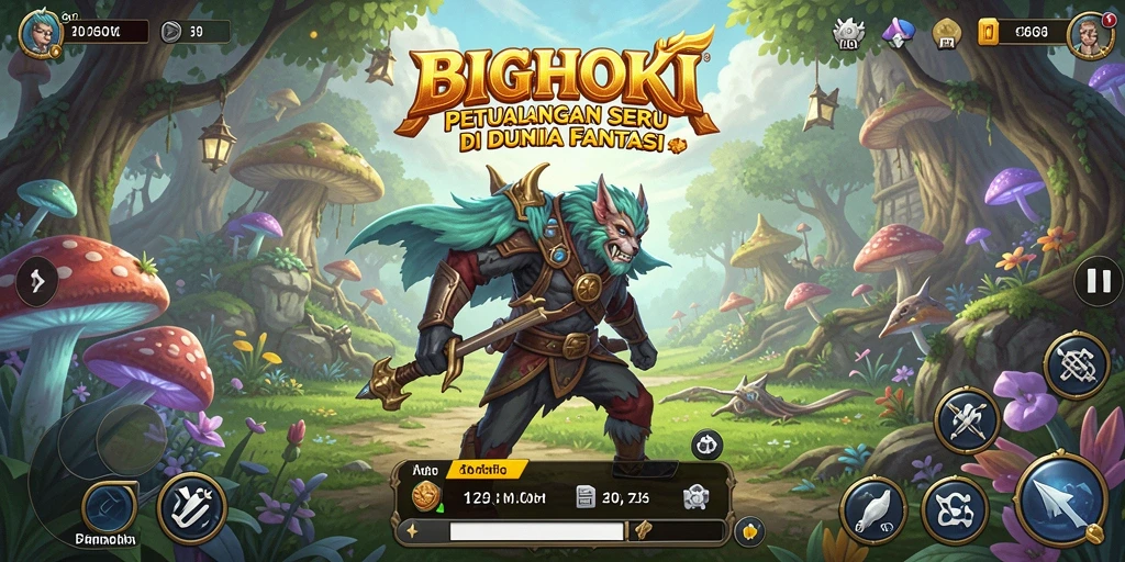 Tangkapan layar dari gameplay BIGHOKI yang menampilkan petualangan mendebarkan.