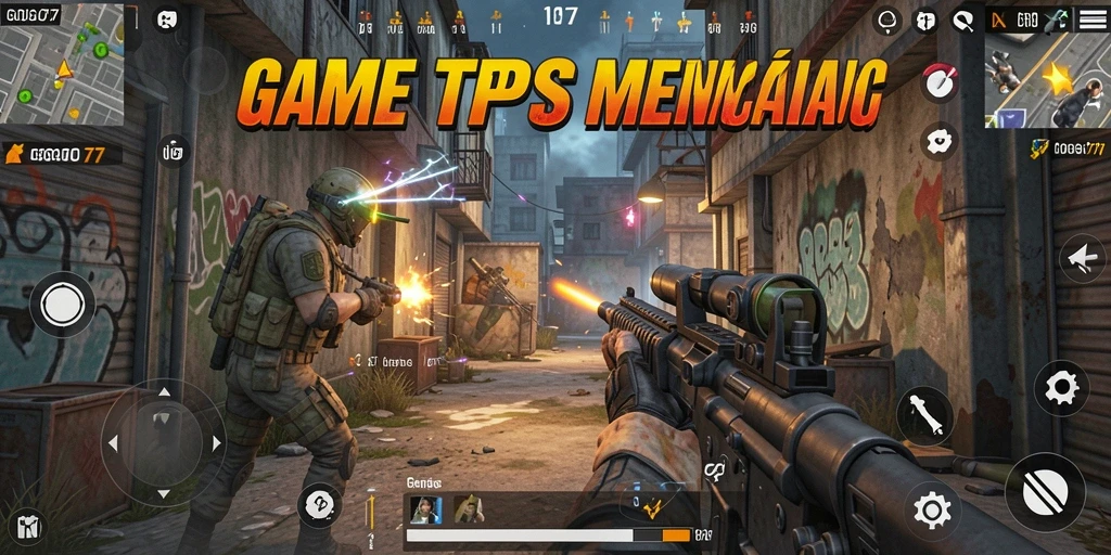 Screenshot menunjukkan aksi menegangkan dalam GOGO77.