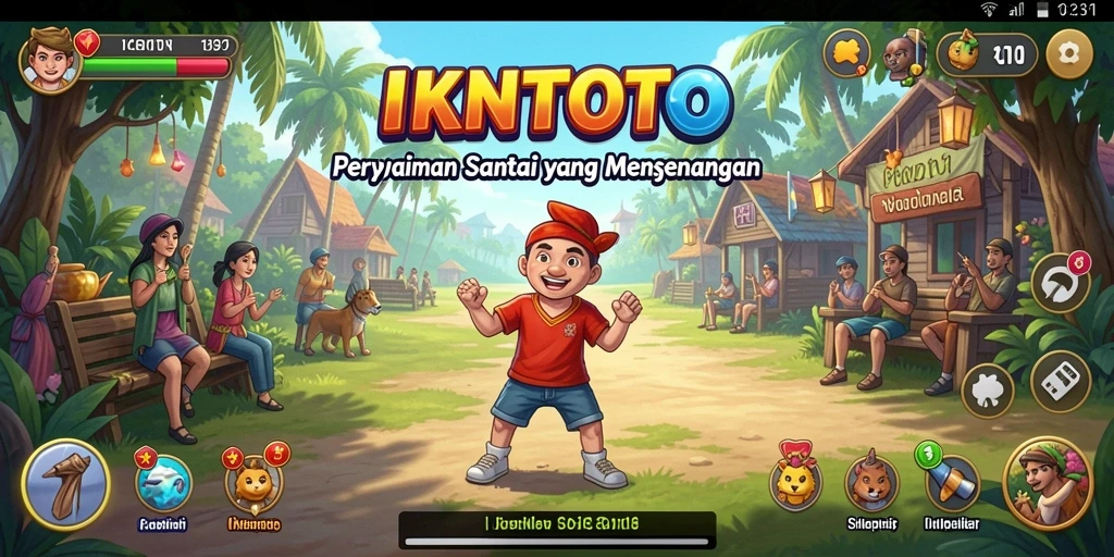 Tangkapan layar <strong>IKNTOTO</strong> menampilkan aksi gameplay yang seru dan warna-warni.