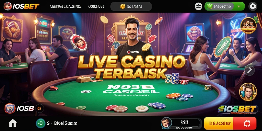 Tampilan mendalam dari gameplay Live Casino di IOSBET.