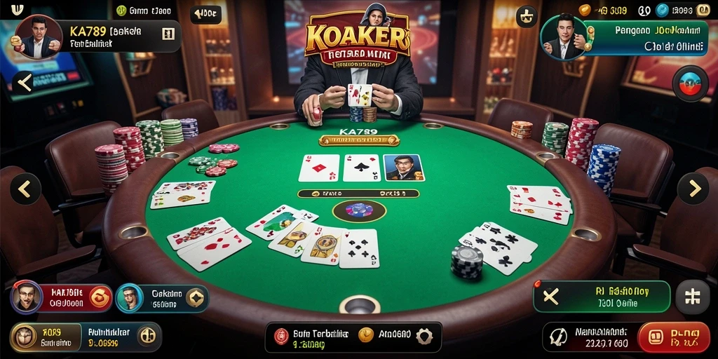 Menampilkan gameplay seru Poker dengan grafik yang menarik.
