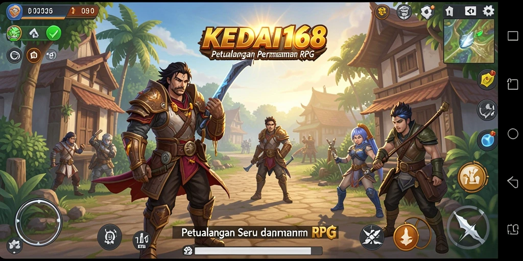 Tampilan gameplay RPG KEDAI168 yang menakjubkan dan mendalam.