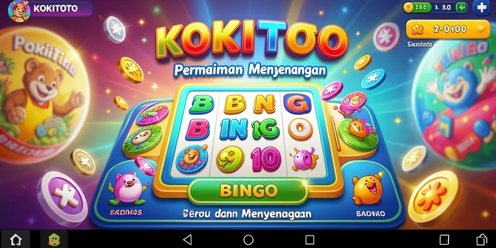 Tampilan gameplay KOKITOTO yang mengasyikkan dan penuh warna.