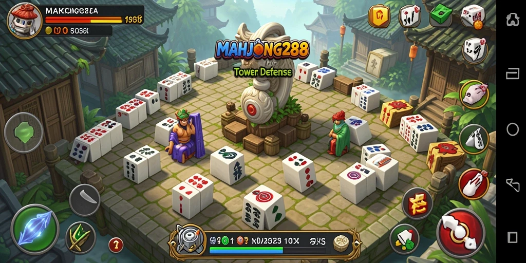 Gameplay menara pertahanan yang menegangkan di MAHJONG288.