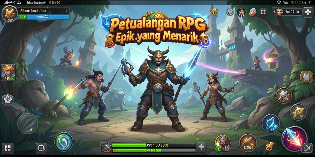 Tampilan gameplay SINAR123 yang penuh aksi dan petualangan RPG.