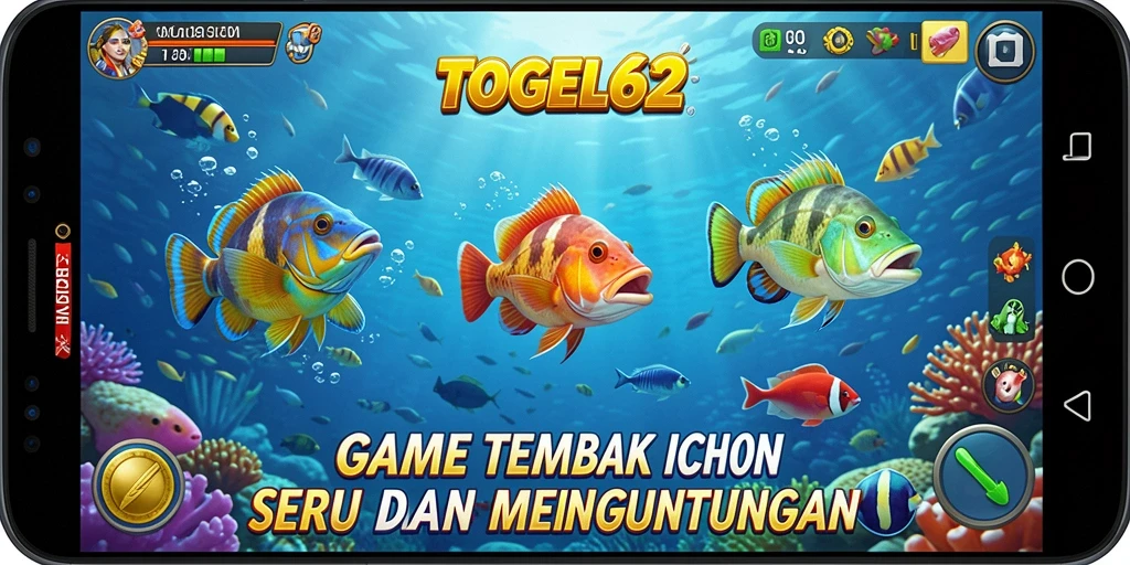 Tampilan gameplay Tembak Ikan yang seru di TOGEL62.