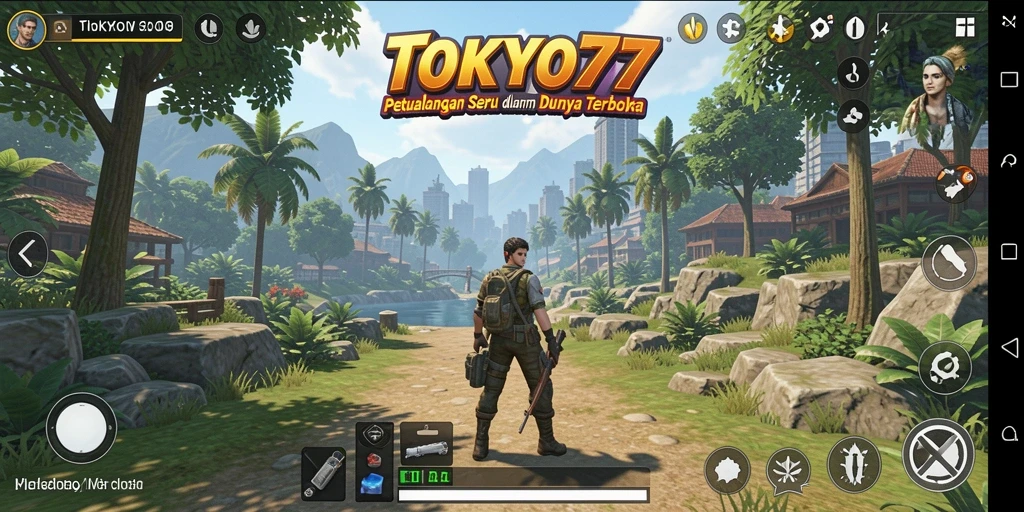Gameplay seru di world open TOKYO77 yang memikat.