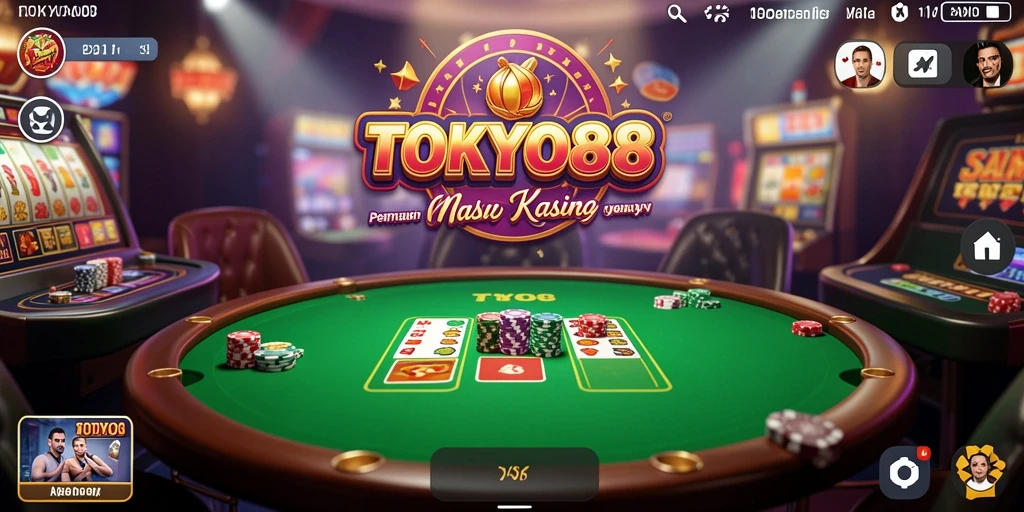 Tampilan gameplay Kasino yang menegangkan di TOKYO88.
