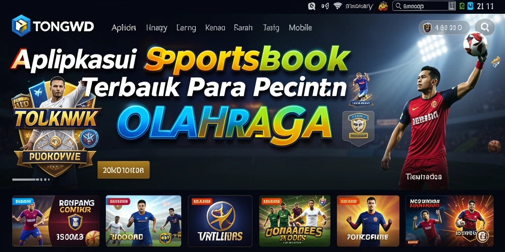 Screenshot utama TONGWD menampilkan gameplay taruhan olahraga yang menarik.
